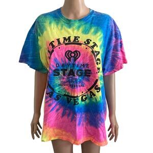 iheartRadio Festival Tshirt Mens XL Day time Stage Tie Dye